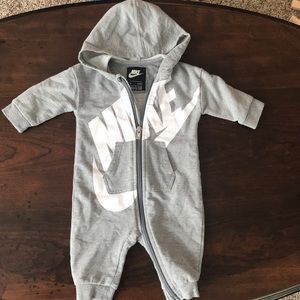 Nike 6M zip up onesie hoodie